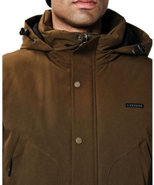 202.EM10.117 Emerson Men's Long Jacket With Hood (olive) alternative image