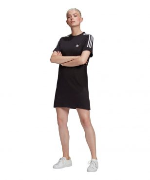 GN2777 Adidas Adicolor Classics Roll-up Sleeve Tee Dress