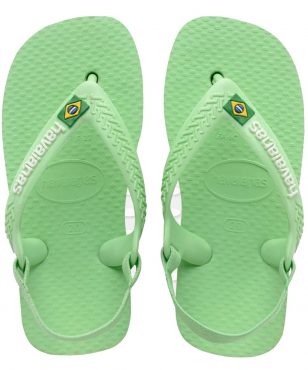 4140577-1404 Havaianas Baby Brasil Logo Ii (hydro Green)