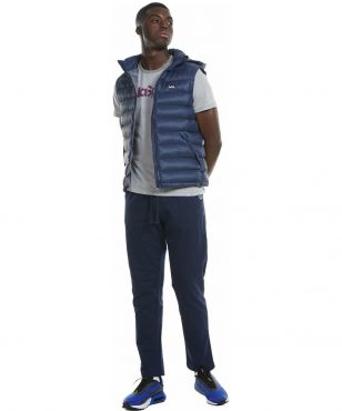 073128-D.ΒLUΕ Body Action Padded Gilet With Hood alternative image