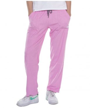 021226-003 Bodyaction Women's Basic Terry Pants L.pink