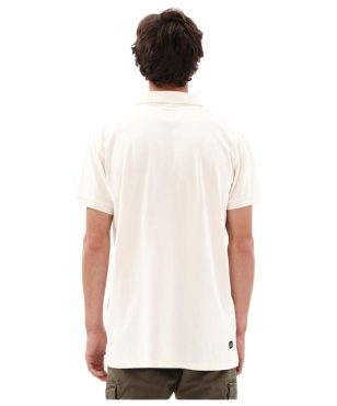 231.EM35.69GD-027 Emerson Men's Garment Dyed Polo Off White alternative image