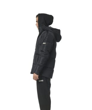 073327-001 Body Action  Puffer Jacket With Detachable Hood Black Test alternative image