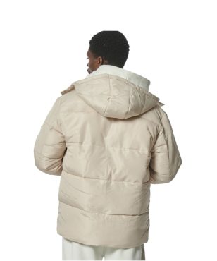 073327-026 Body Action Puffer Jacket With Detachable Hood French Oak Beige alternative image