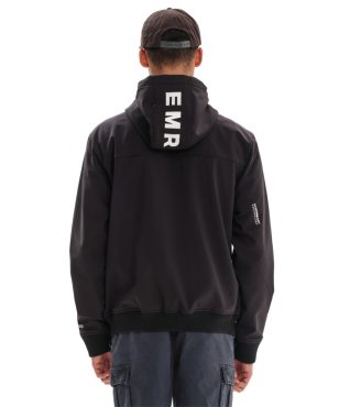 232.EM11.37-001 Emerson Men's Hooded Bonded Bomber Jacket Black alternative image